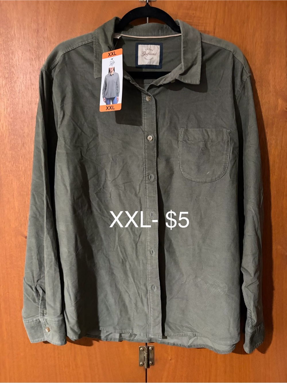 Jachs Olive Green Button-Up Shirt Jacket